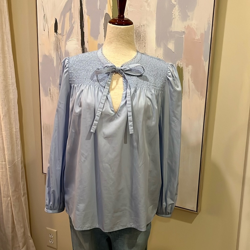 Derek Lam IO Crosby Blue Blouse